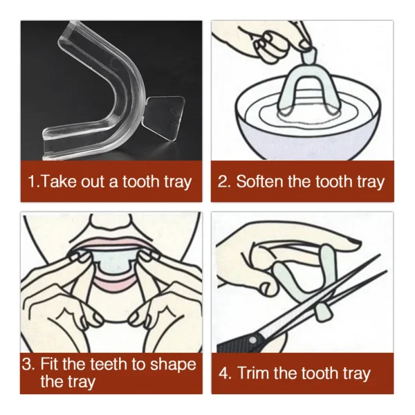 2-8PCS Anti Snoring Bruxism Sleeping Mouth Guard Tray Stop Teeth Grinding Sleep Aid Night Guard Gum Shield Mouth Health Care - Image 2