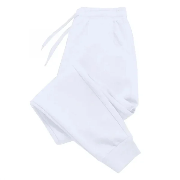 Men's Sweatpants Spring Autumn Fleece Pants Sport Gym Long Pants Casual Drawstring Pockets Trousers Oversize Sweatpants For Men - Image 5