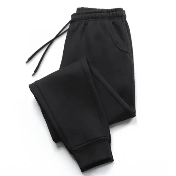 Men's Sweatpants Spring Autumn Fleece Pants Sport Gym Long Pants Casual Drawstring Pockets Trousers Oversize Sweatpants For Men - Image 3
