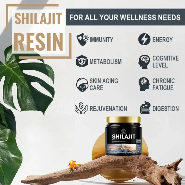 60g 100% Himalaya Pure Shilajit Resin Original Mineral Health Supplement Non-GMO Brain Memory Cognitive Energy Health - Image 6